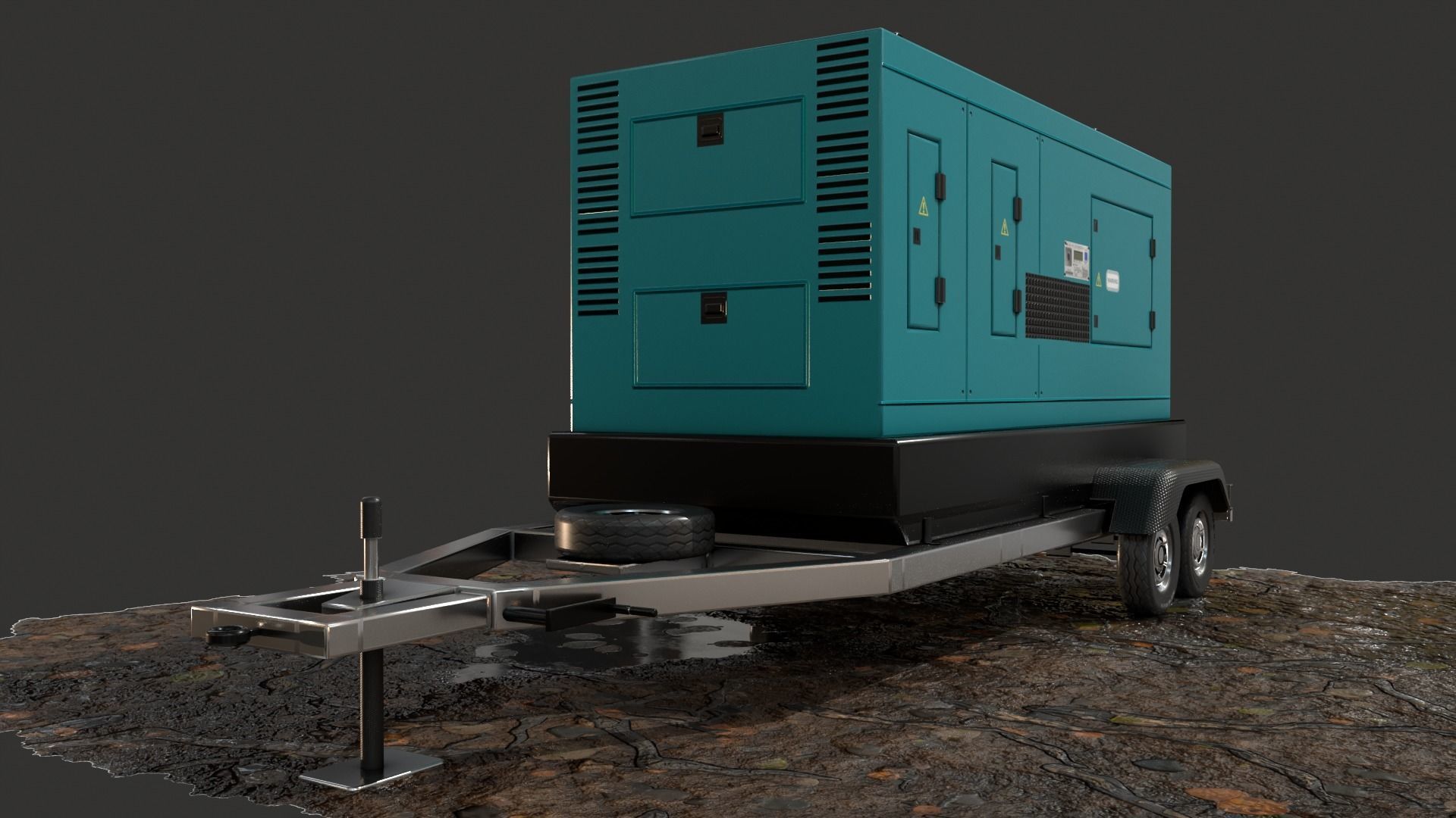 Generator Trailer Mounted 1A 3D model_14