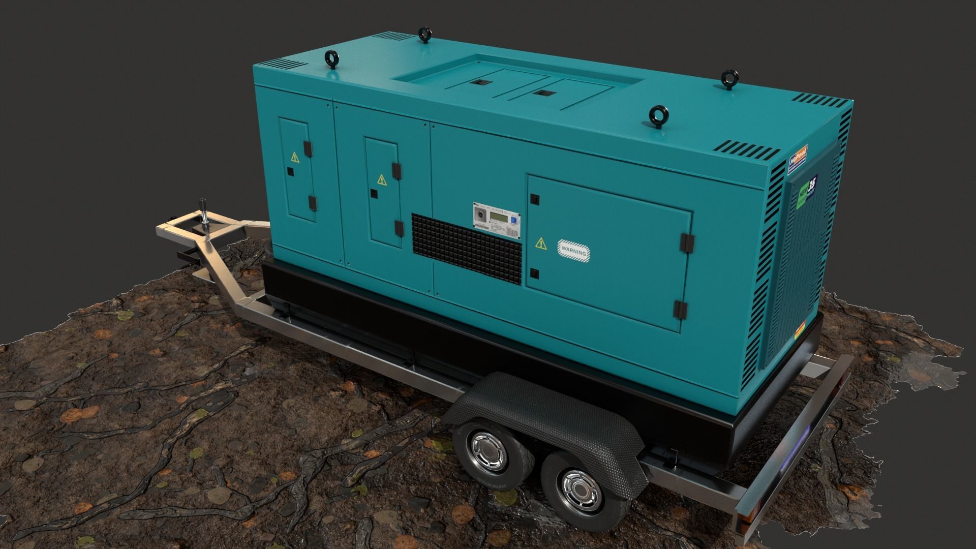 Generator Trailer Mounted 1A 3D model_19