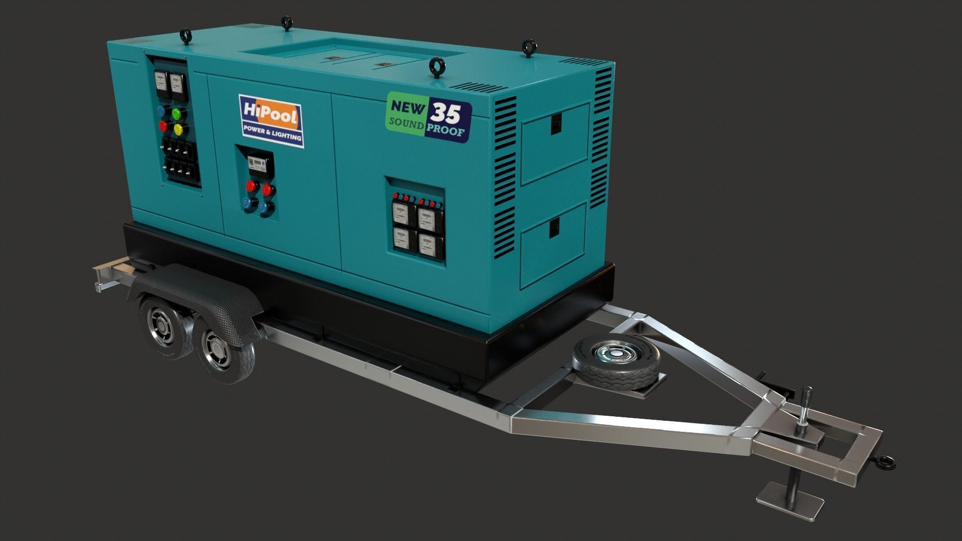 Generator Trailer Mounted 1A 3D model_3