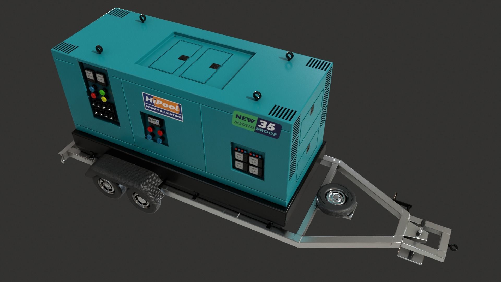 Generator Trailer Mounted 1A 3D model_6