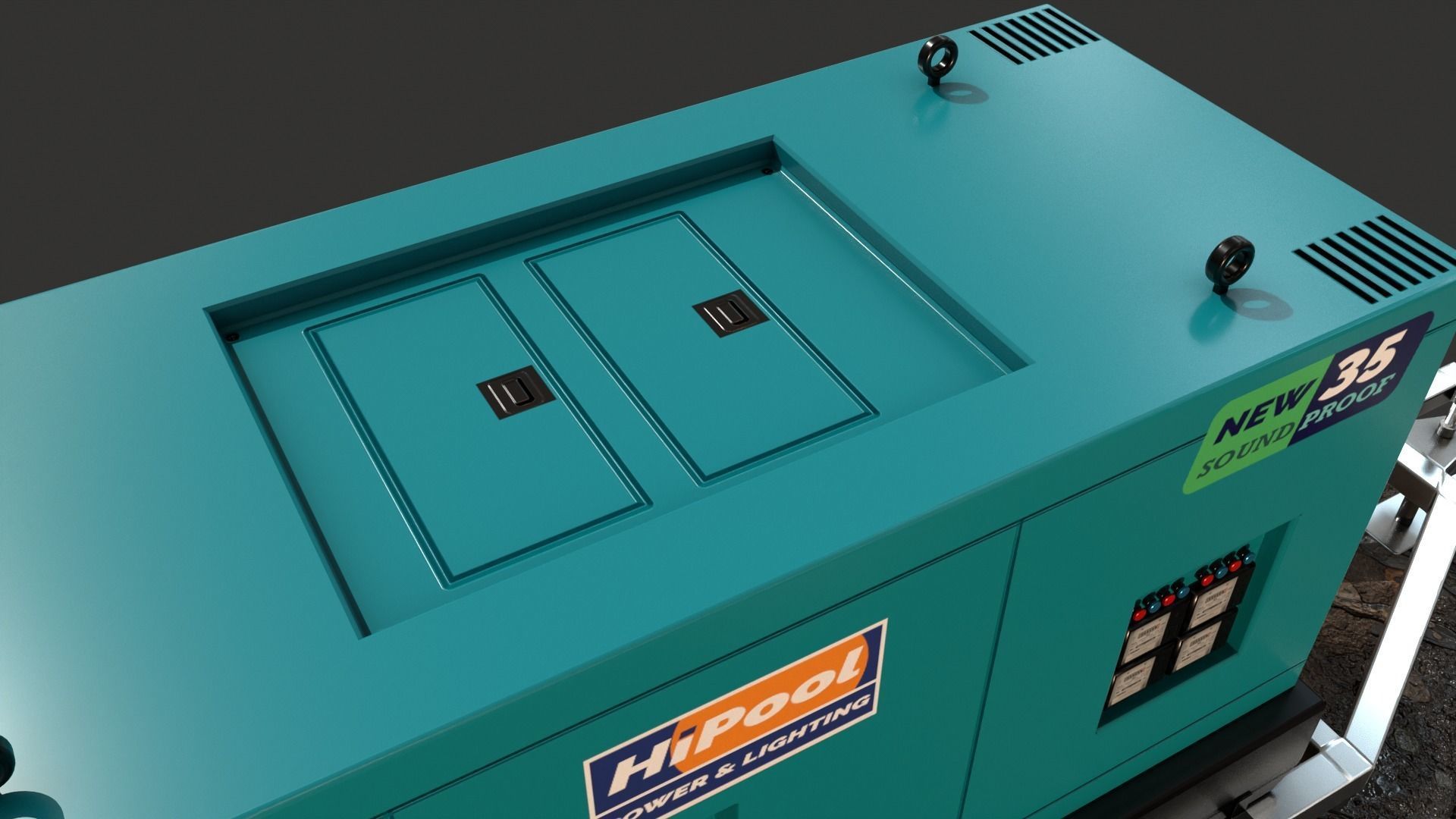 Generator Trailer Mounted 1A 3D model_29