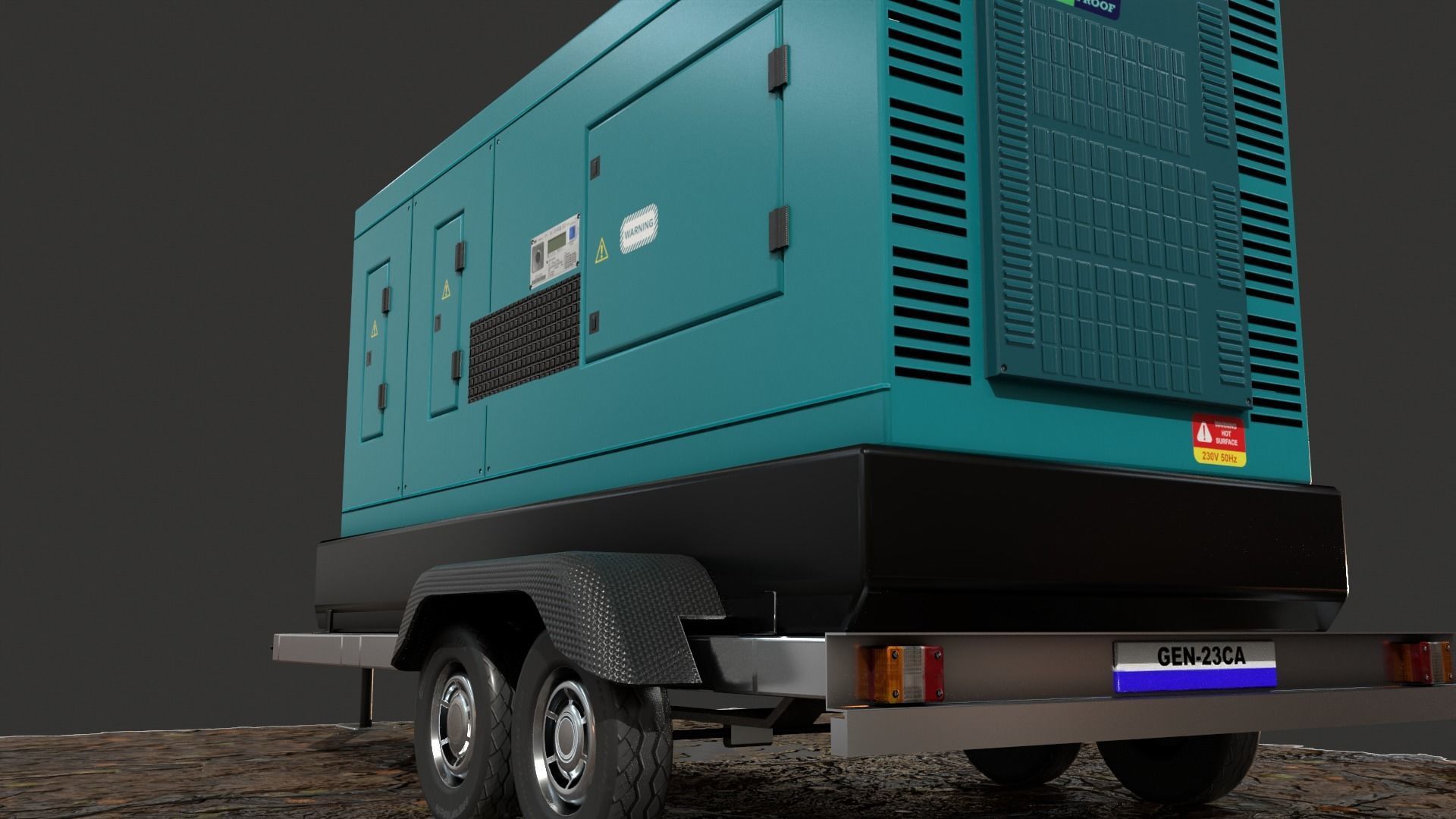 Generator Trailer Mounted 1A 3D model_30