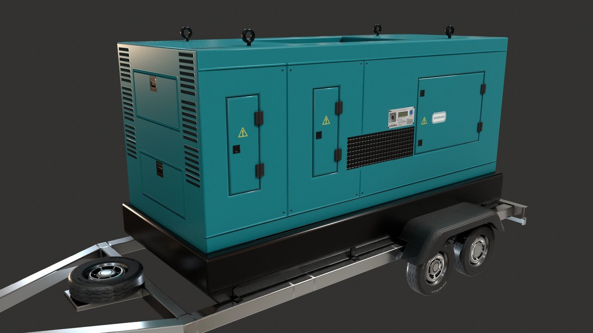 Generator Trailer Mounted 1A 3D model_5