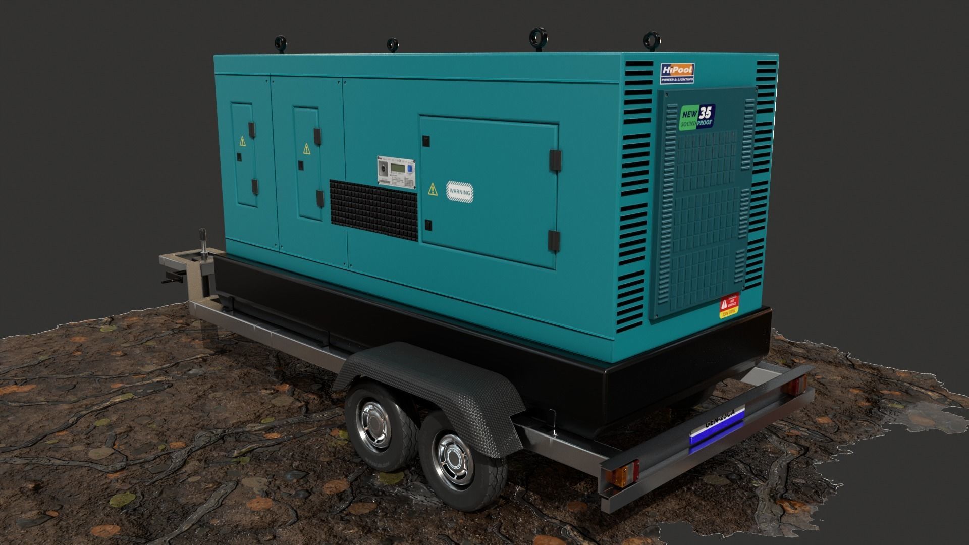 Generator Trailer Mounted 1A 3D model_21