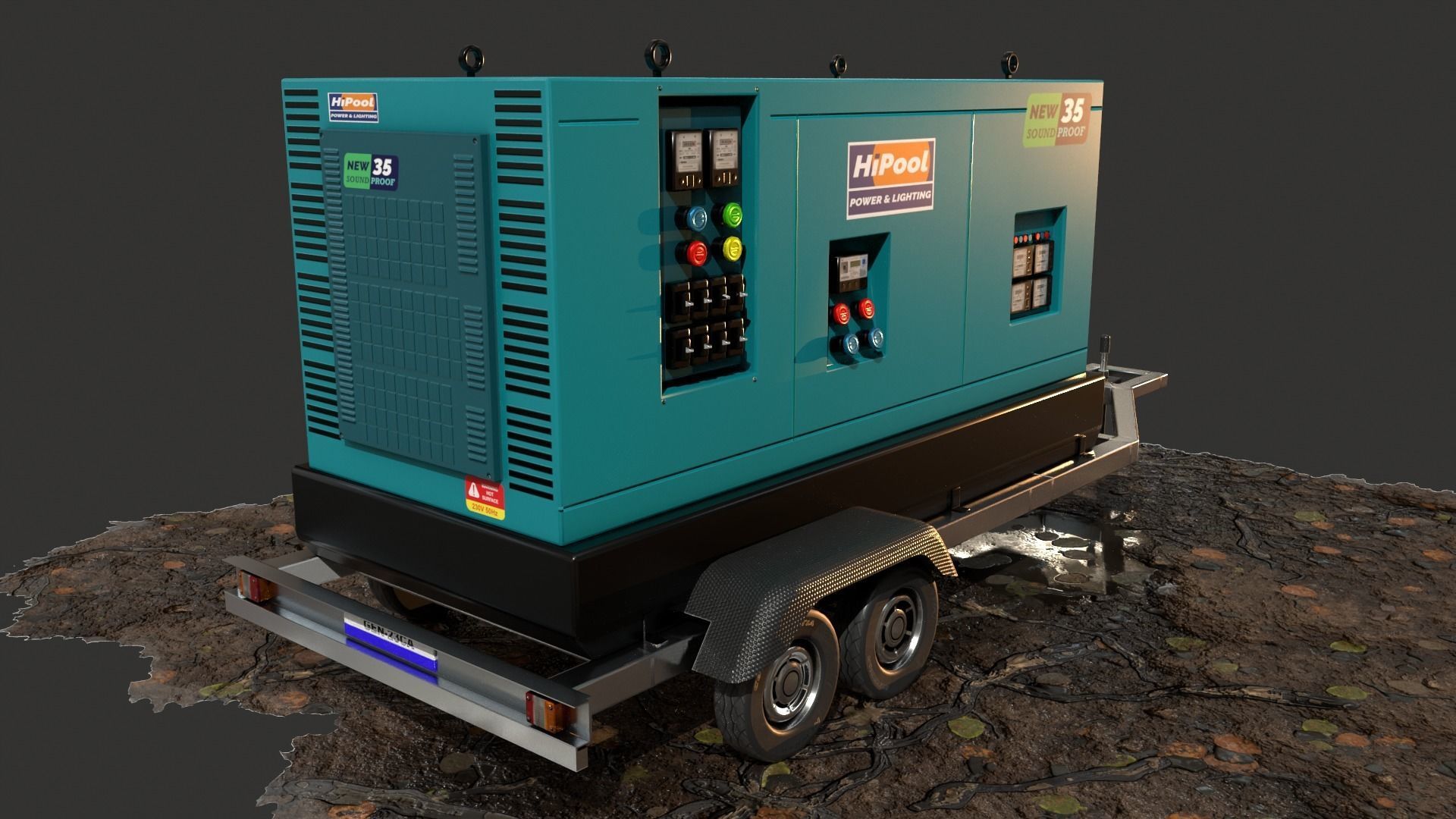 Generator Trailer Mounted 1A 3D model_22