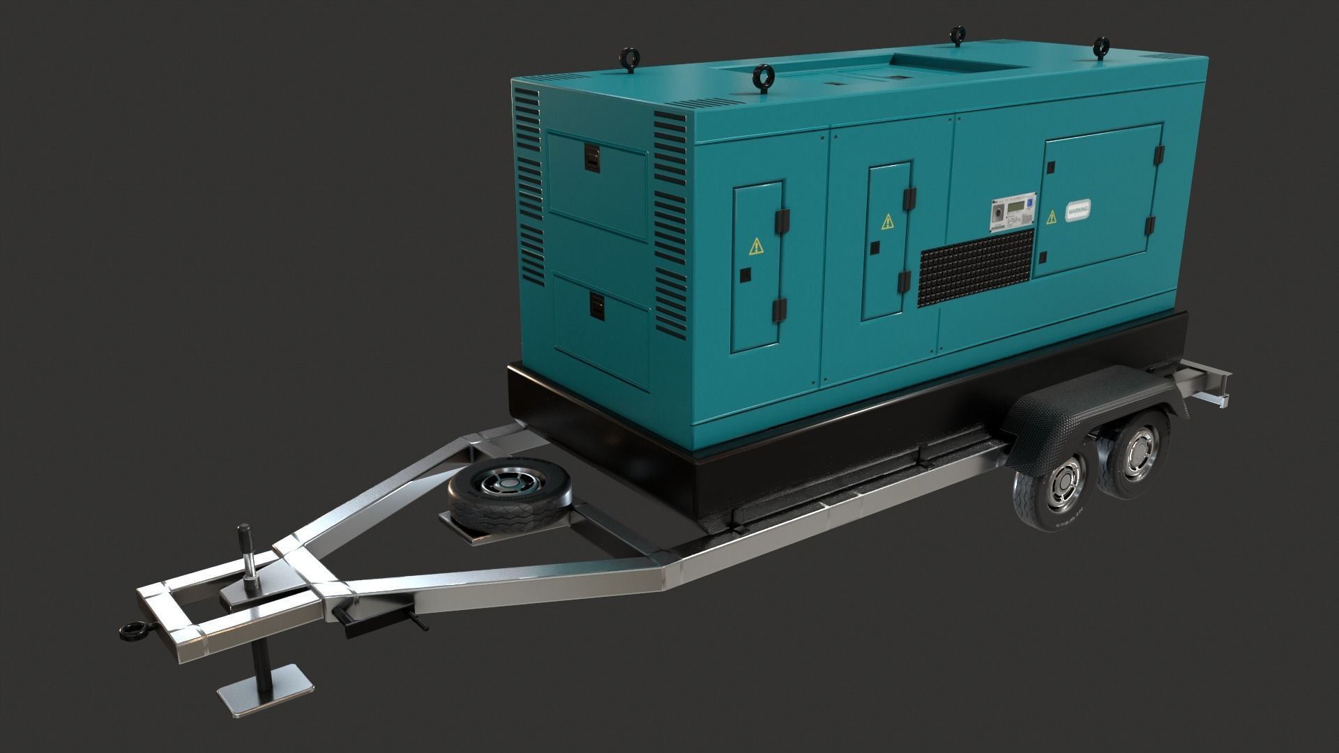 Generator Trailer Mounted 1A 3D model_4