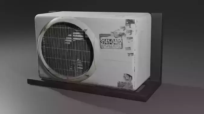 Low poly Air conditioning game ready 