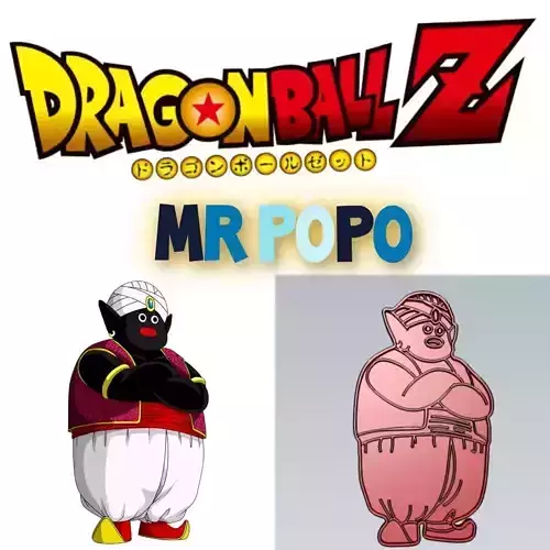 Amazing Dragon Ball Character Mr Popo Cookie Cutter Decoration