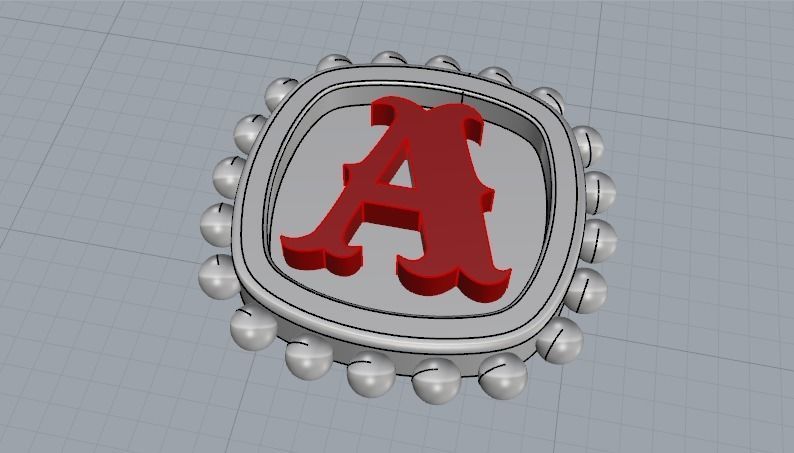 English alphabet 856 3D print model_6