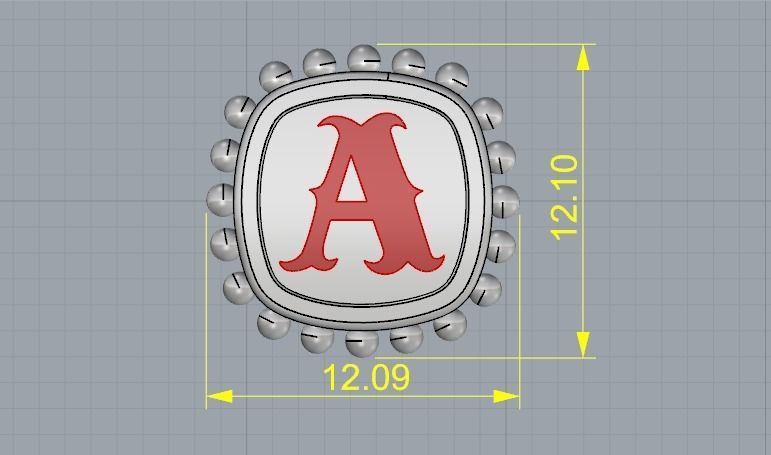 English alphabet 856 3D print model_4