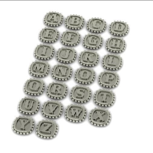 English alphabet 856 3D print model_1