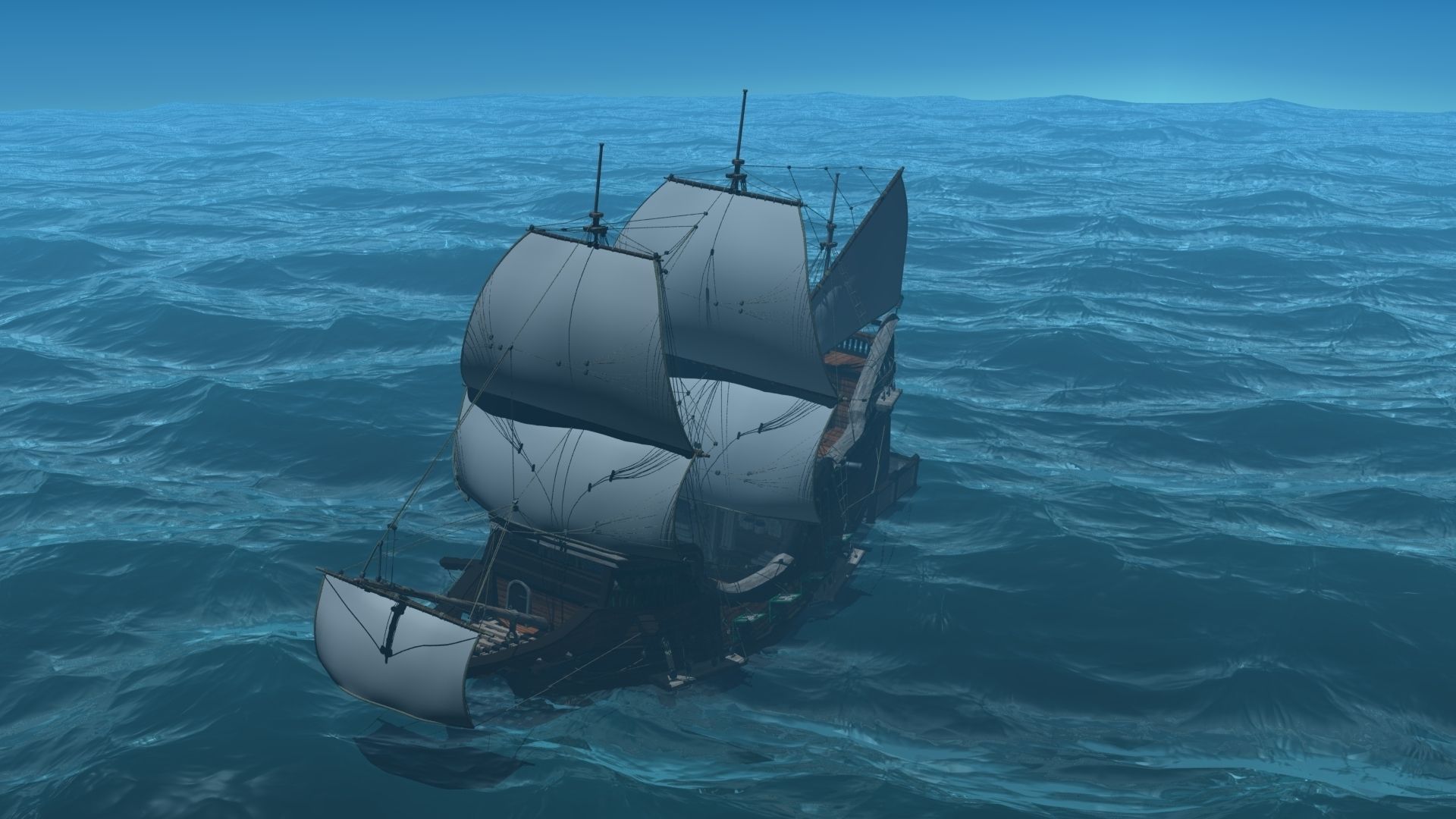 Detailed Ship Free 3D model_7