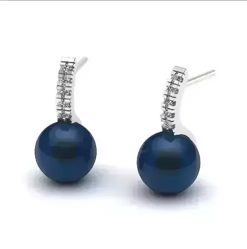 Earrings with pearls 877 3D print model