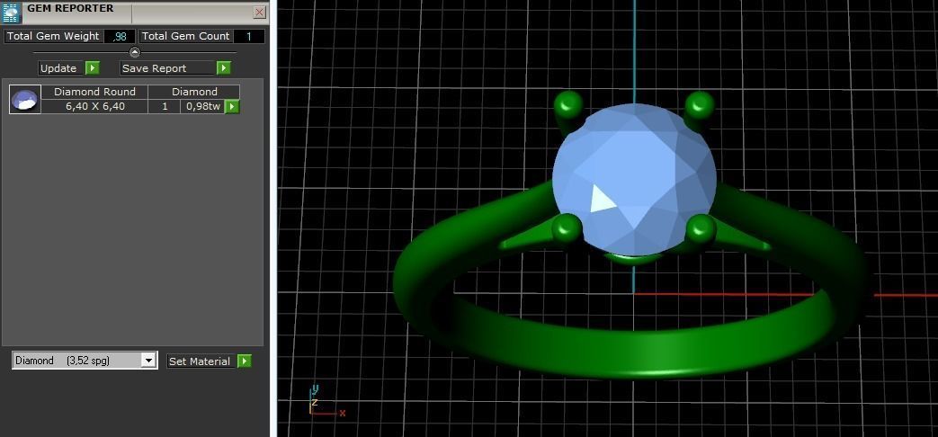 Soliter ring 874 3D print model_3