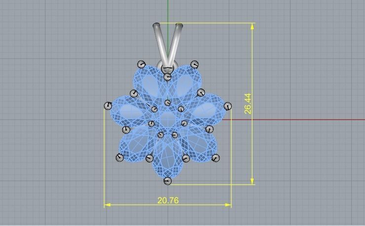 Pendant 889 3D print model_4