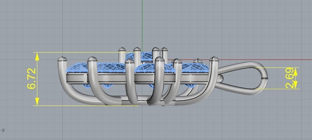 Pendant 889 3D print model_5