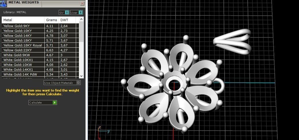 Pendant 889 3D print model_2