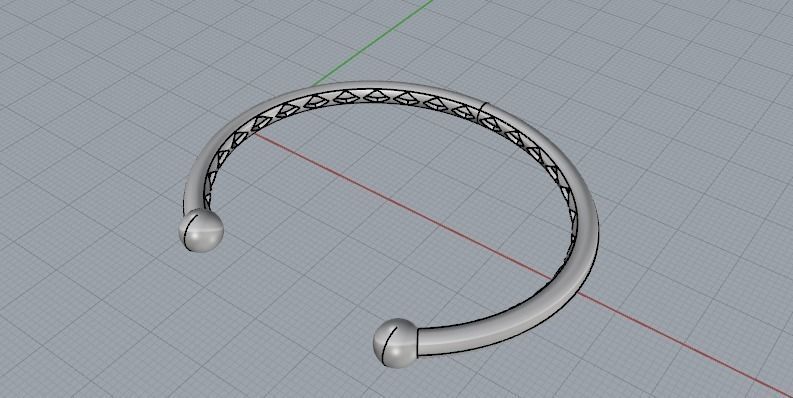 898 Bracelet 3D print model_4