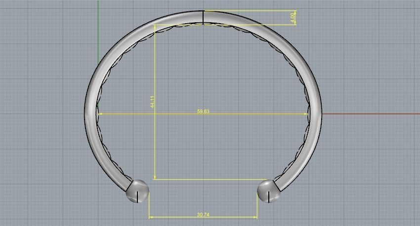 898 Bracelet 3D print model_3