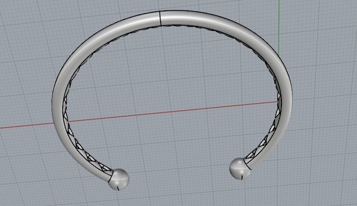 898 Bracelet 3D print model_6