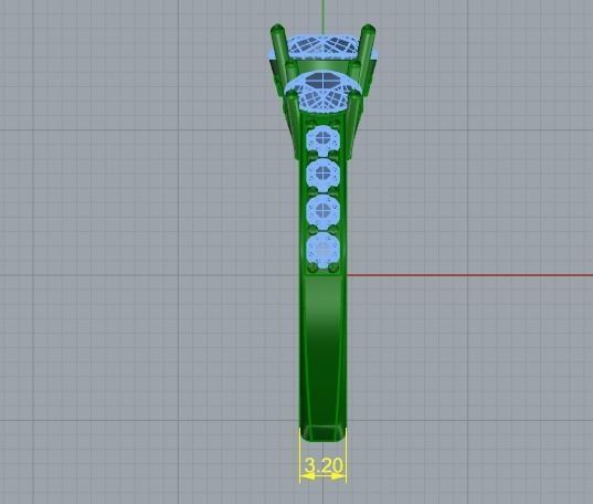 Ring with heart 896 3D print model_5