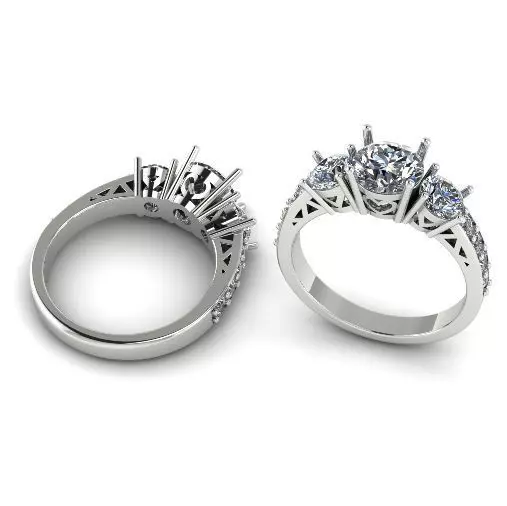 Ring with heart 896 3D print model_0