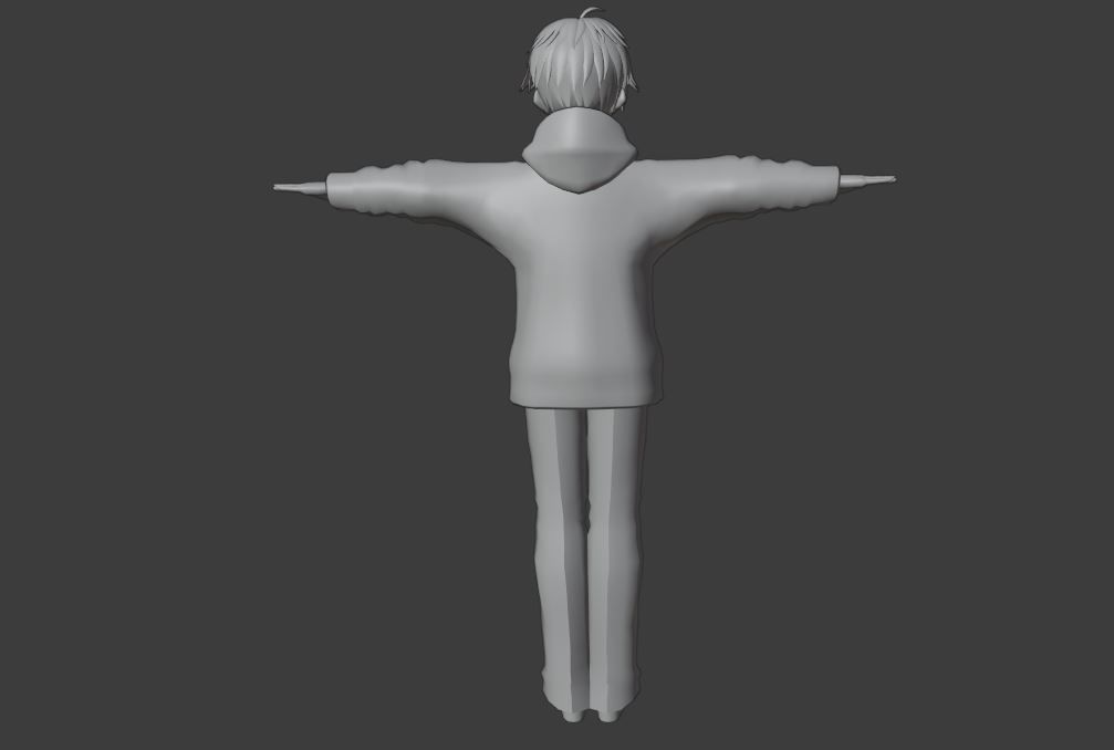 2 Cute Anime characters collection g14 Low-poly 3D model_15