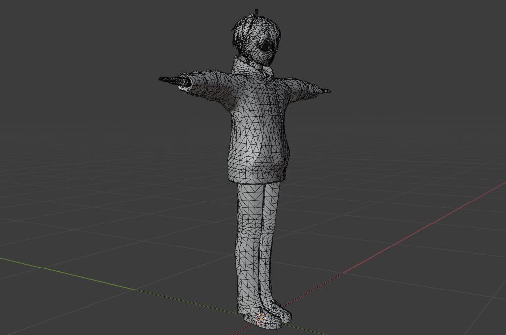 2 Cute Anime characters collection g14 Low-poly 3D model_17