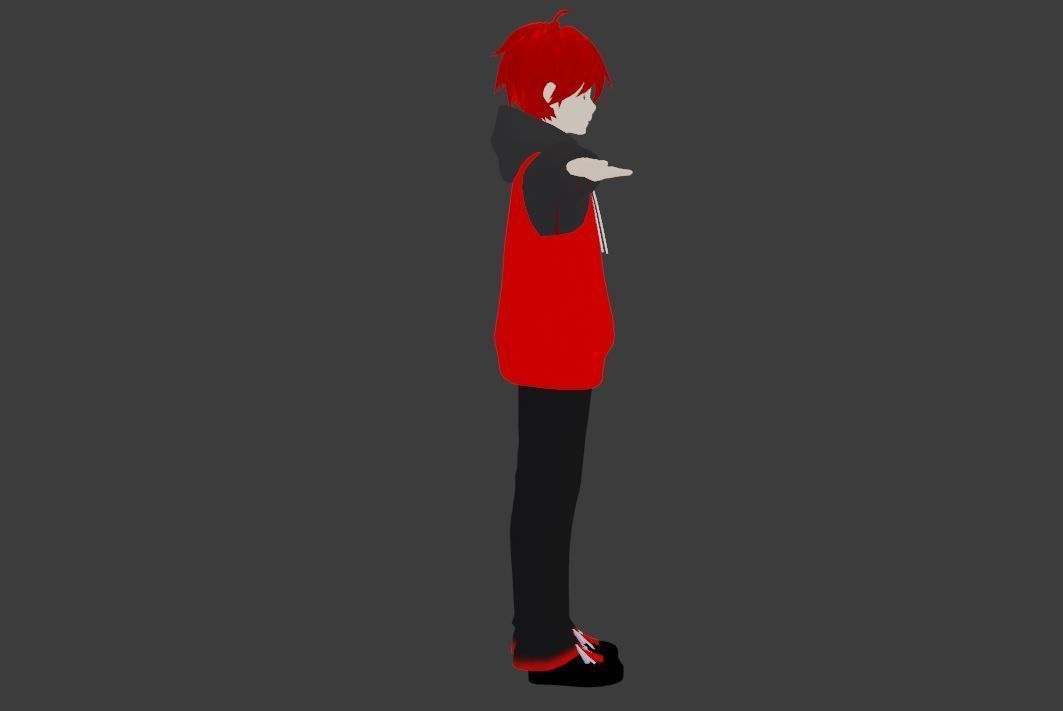 2 Cute Anime characters collection g14 Low-poly 3D model_7