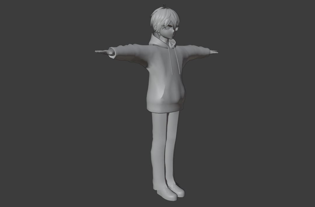 2 Cute Anime characters collection g14 Low-poly 3D model_23