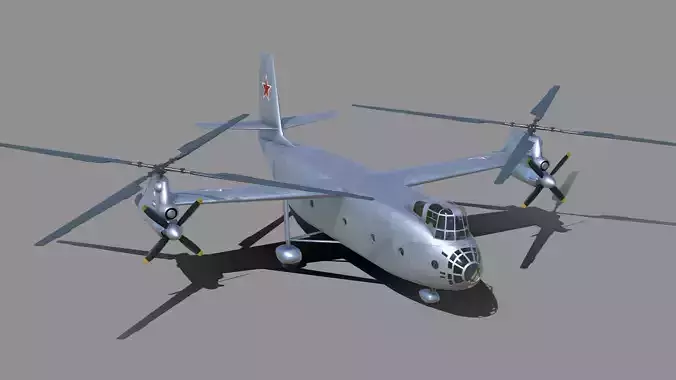 Kamov Ka-22 Low-poly 3D model