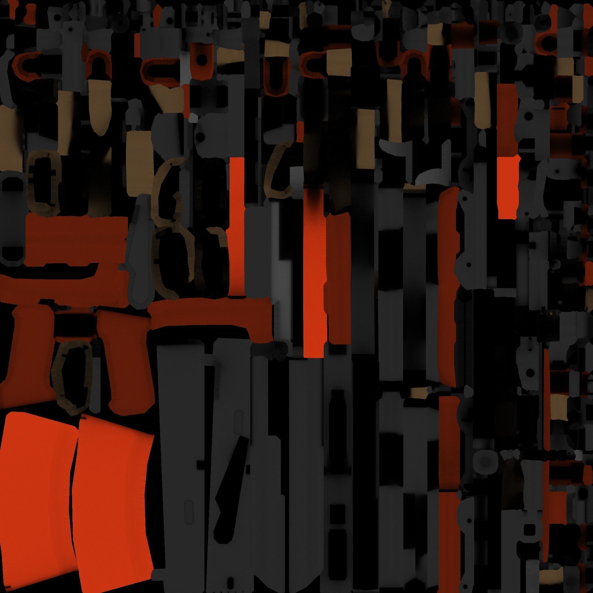 AKS74U rifle 3D model_1