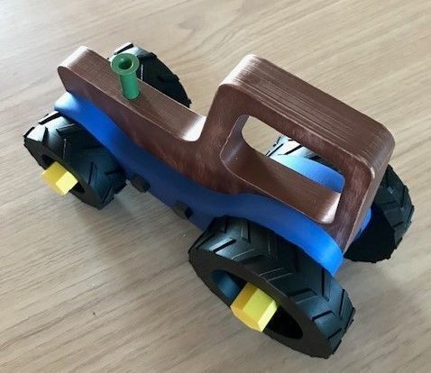 JOUET wooden toy tractor 3D print model_13