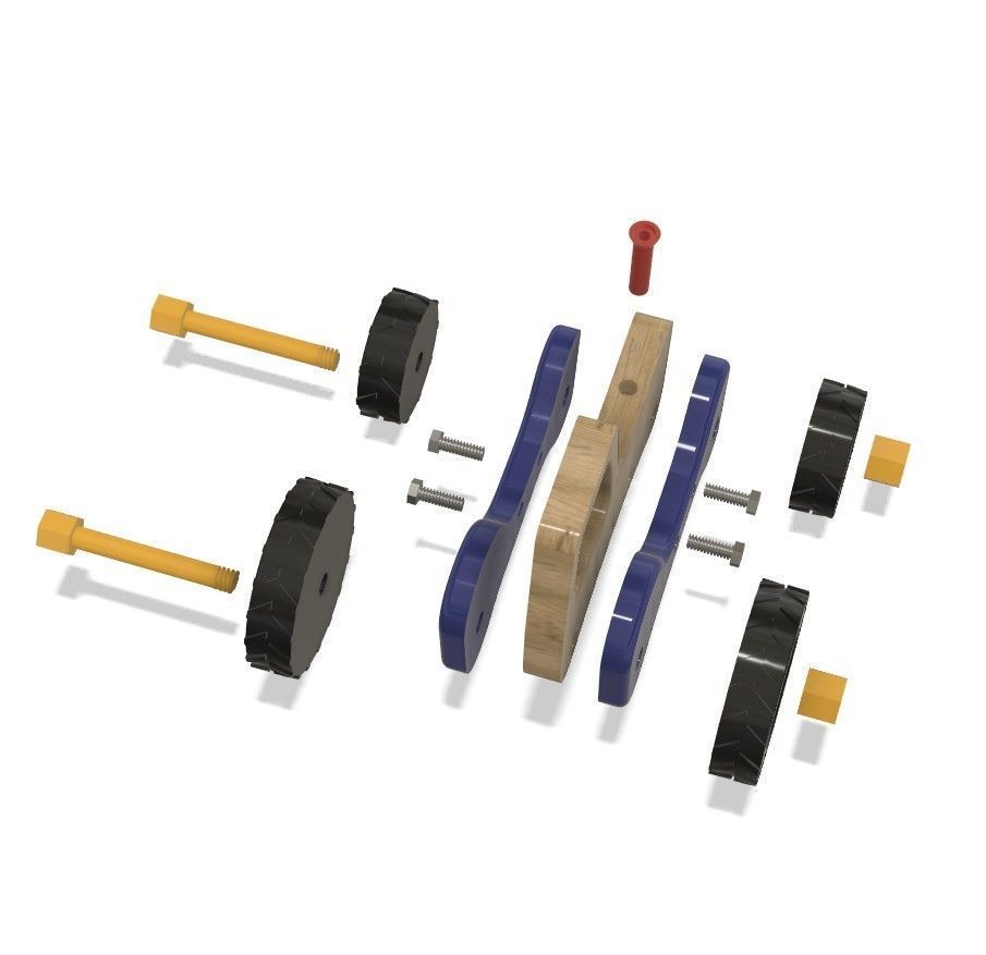 JOUET wooden toy tractor 3D print model_6