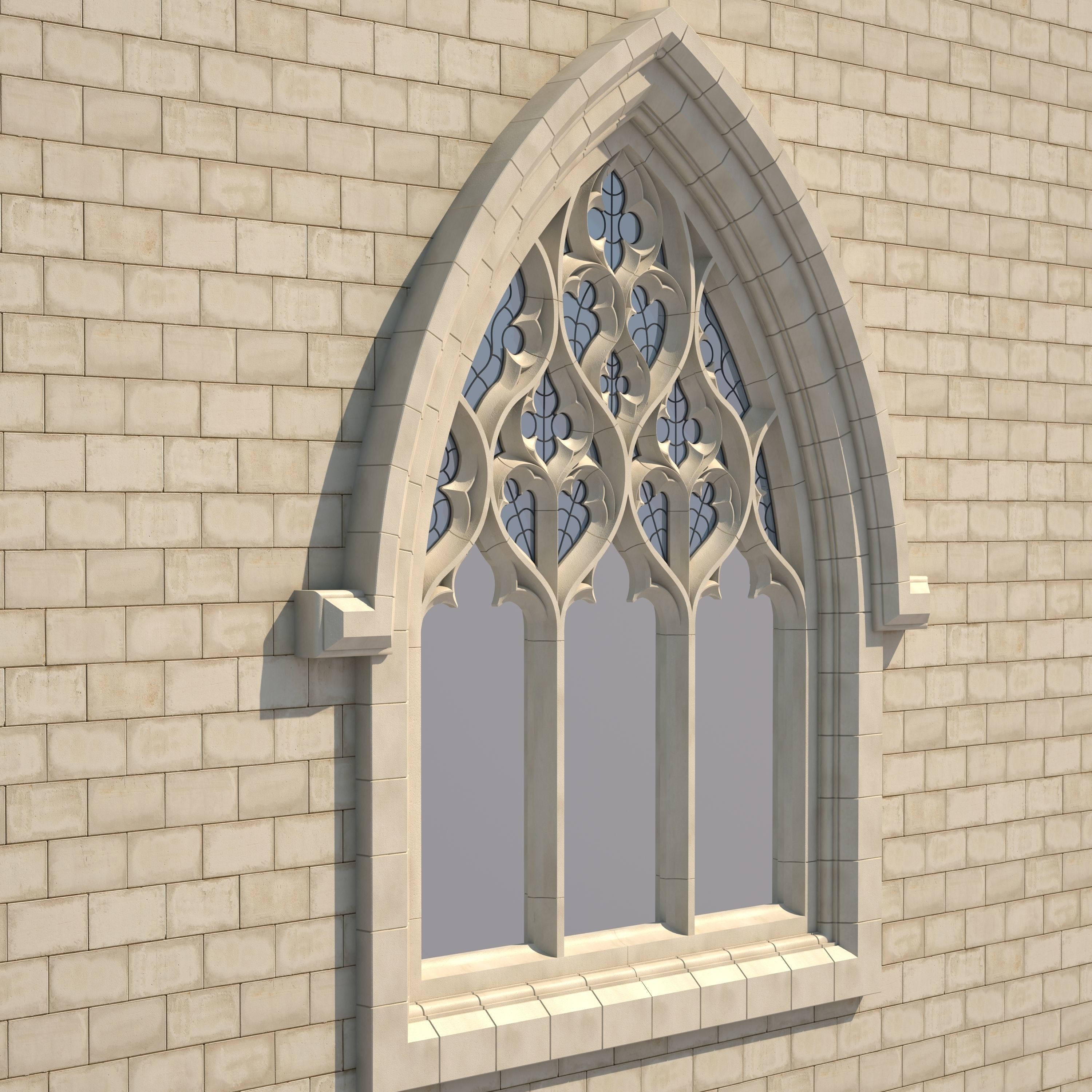 Gothic Window Type 1 model 3D model_5
