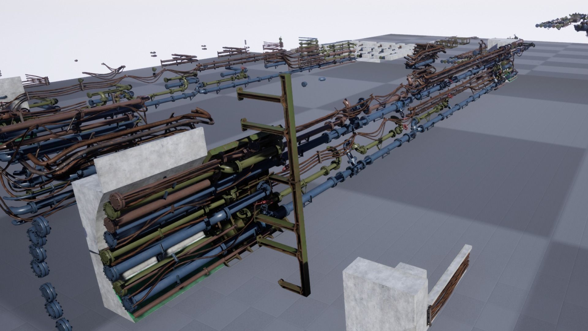 Bunker Pack Low-poly 3D model_8