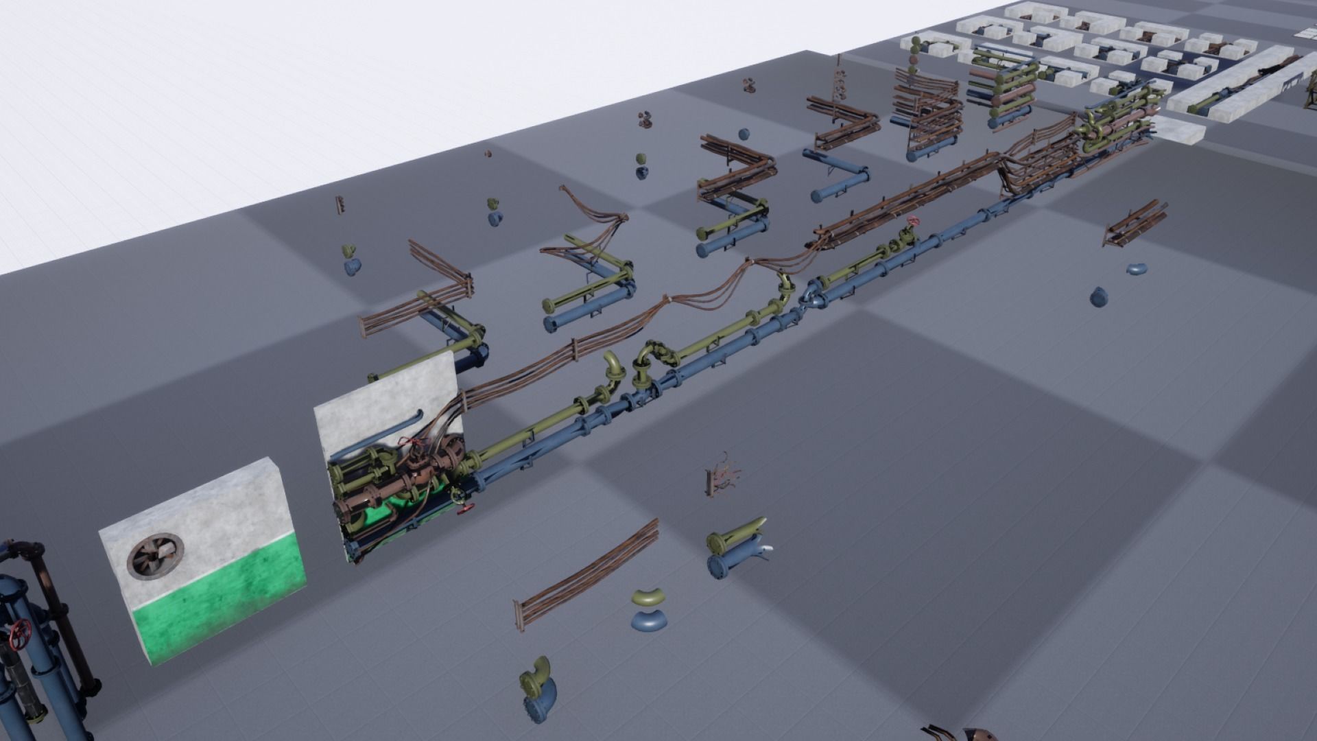 Bunker Pack Low-poly 3D model_7