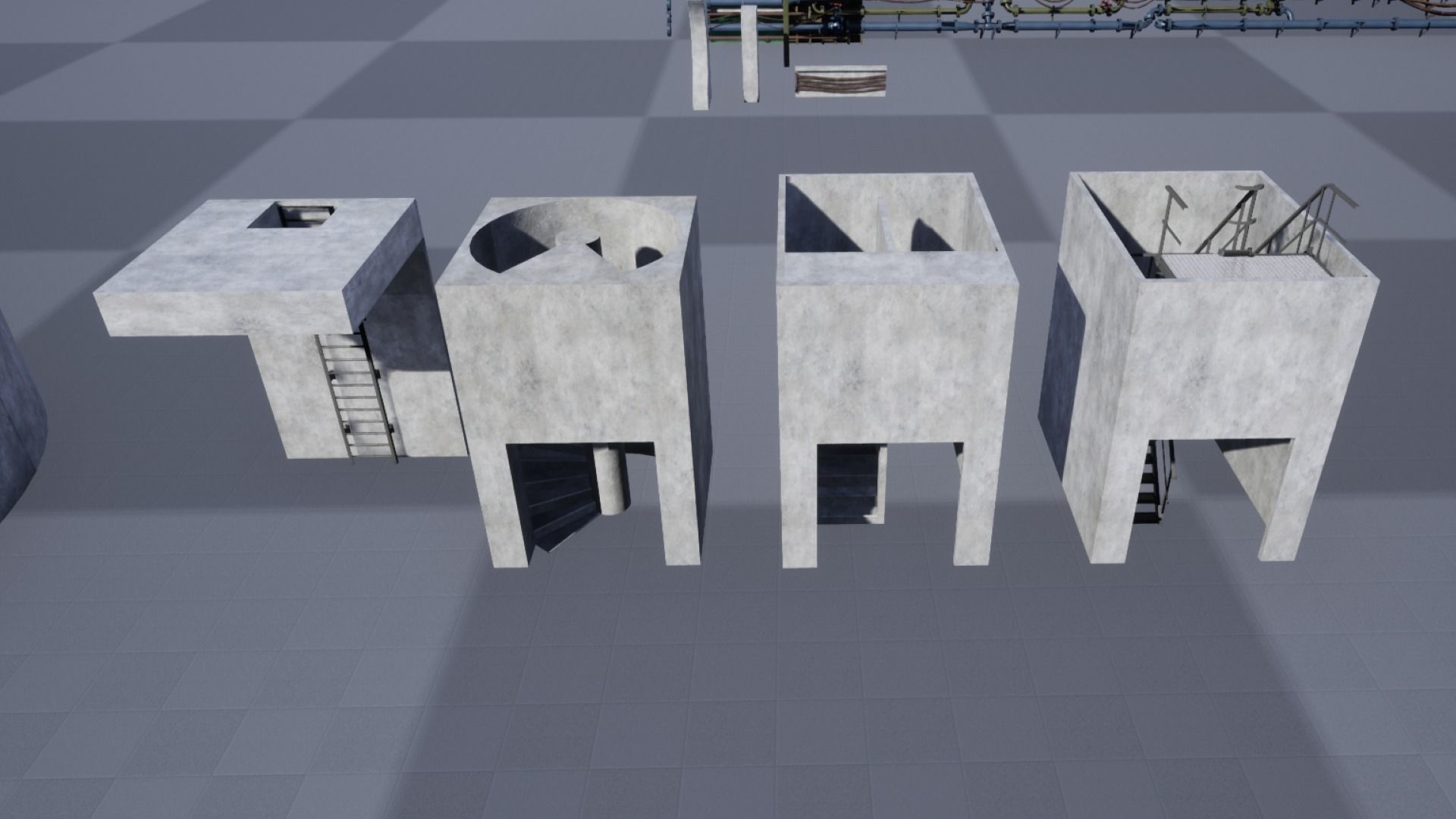 Bunker Pack Low-poly 3D model_12