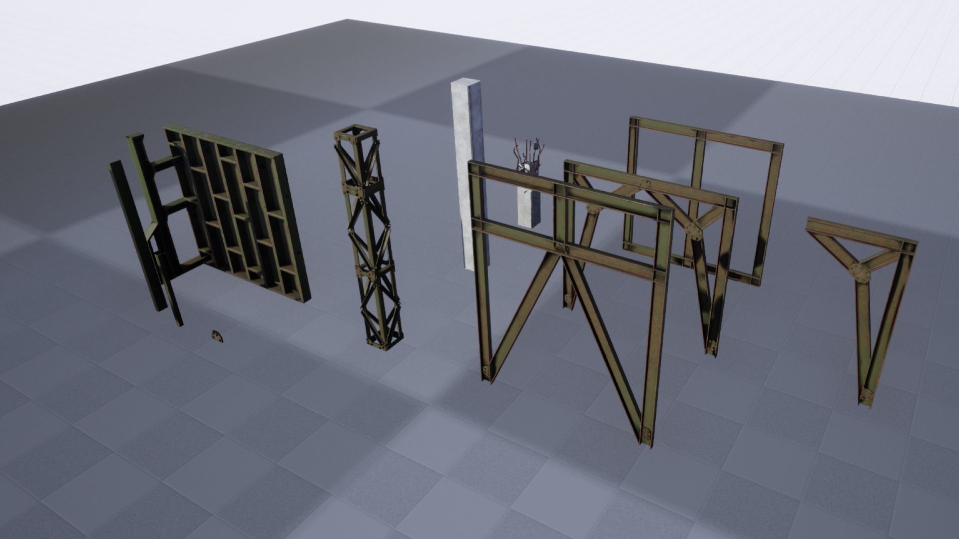 Bunker Pack Low-poly 3D model_14