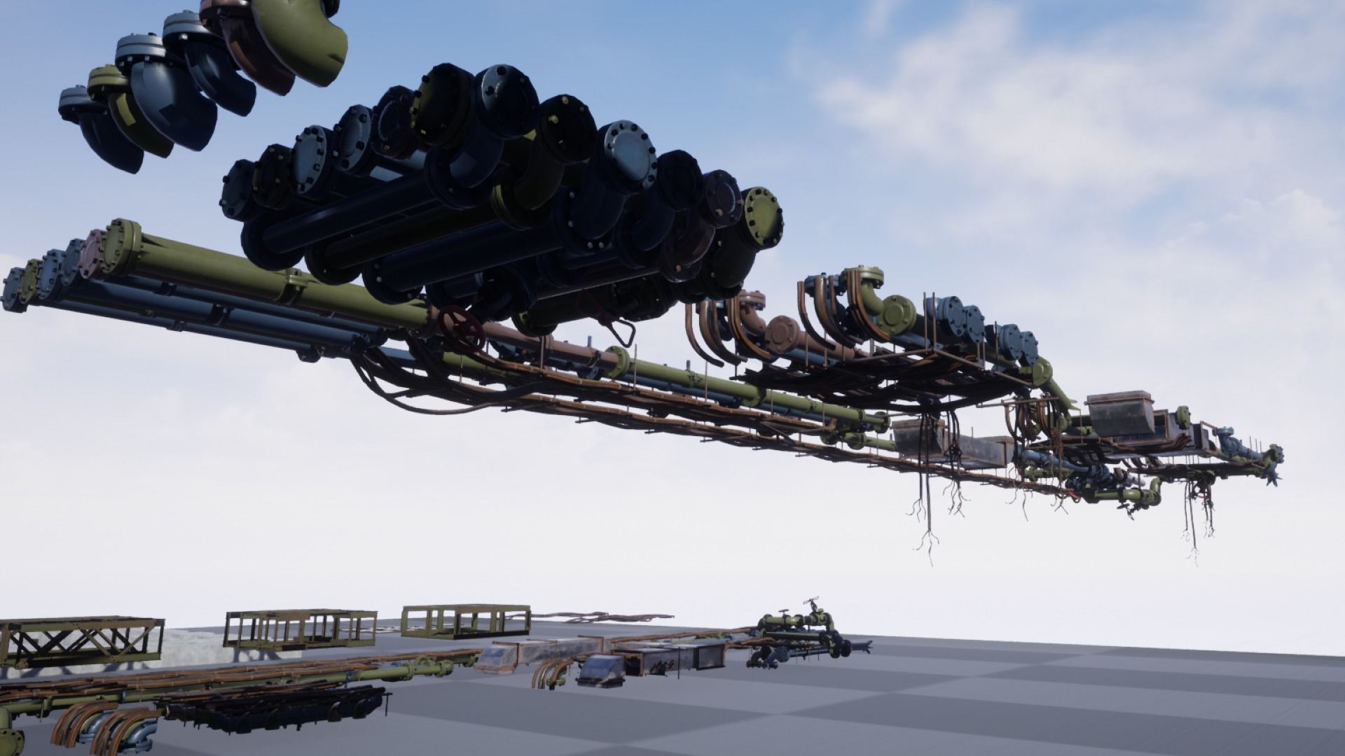 Bunker Pack Low-poly 3D model_9