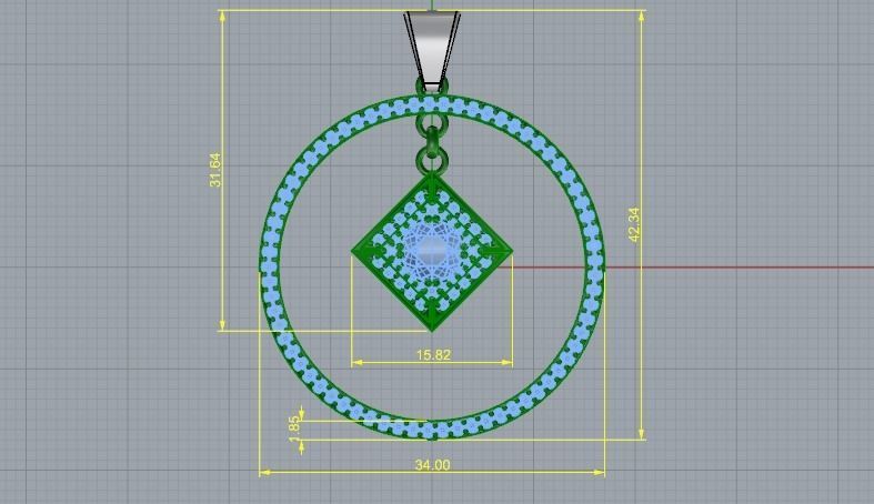 Pendant 903 3D print model_3