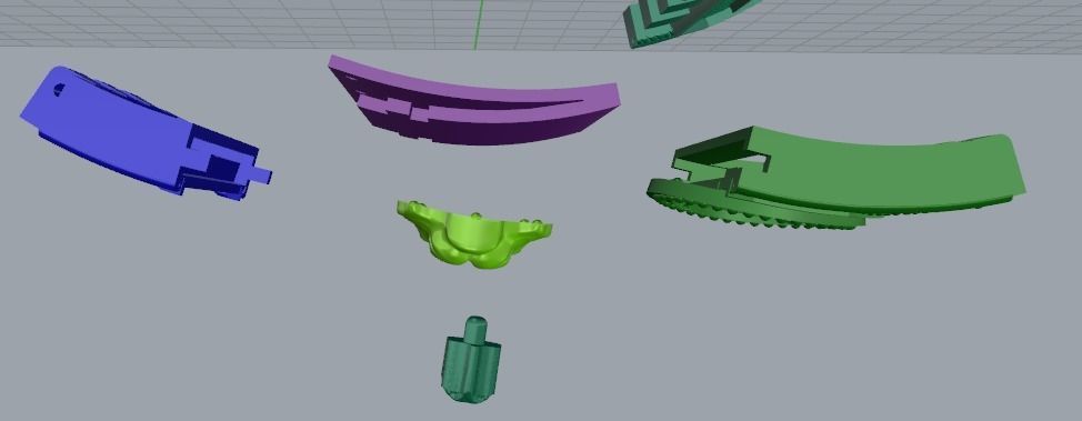 Bracelet lion 916 3D print model_8