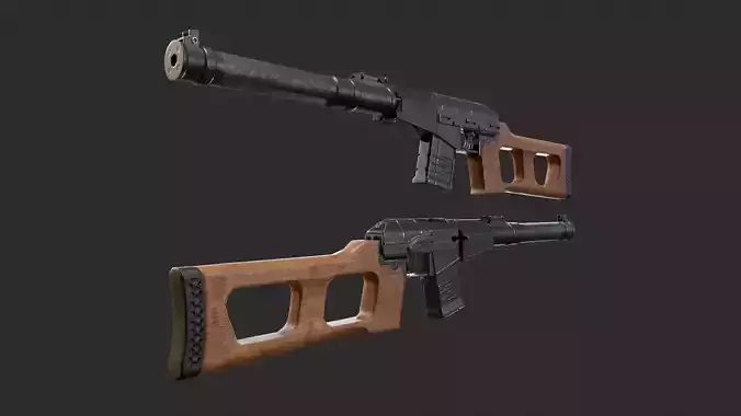 Low Poly VSS Vintorez