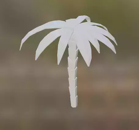 Low Poly Palm Tree Free low-poly 3D model