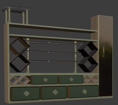 TOP 10 CABINETS Low-poly 3D model_9