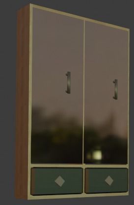 TOP 10 CABINETS Low-poly 3D model_11