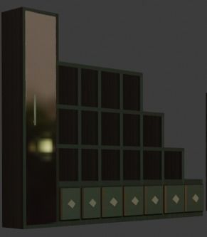 TOP 10 CABINETS Low-poly 3D model_2