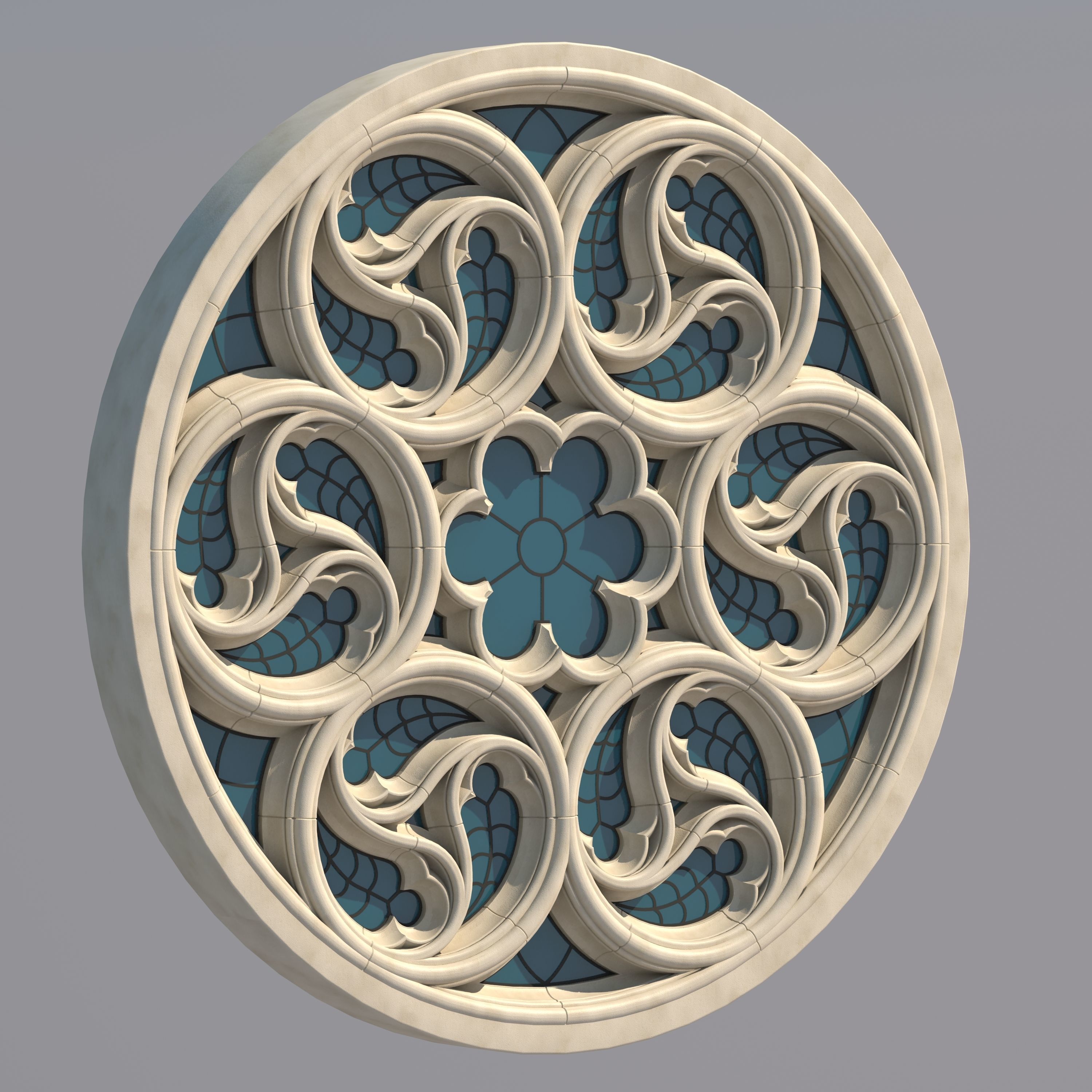 Gothic Window Type 3 model 3D model_3