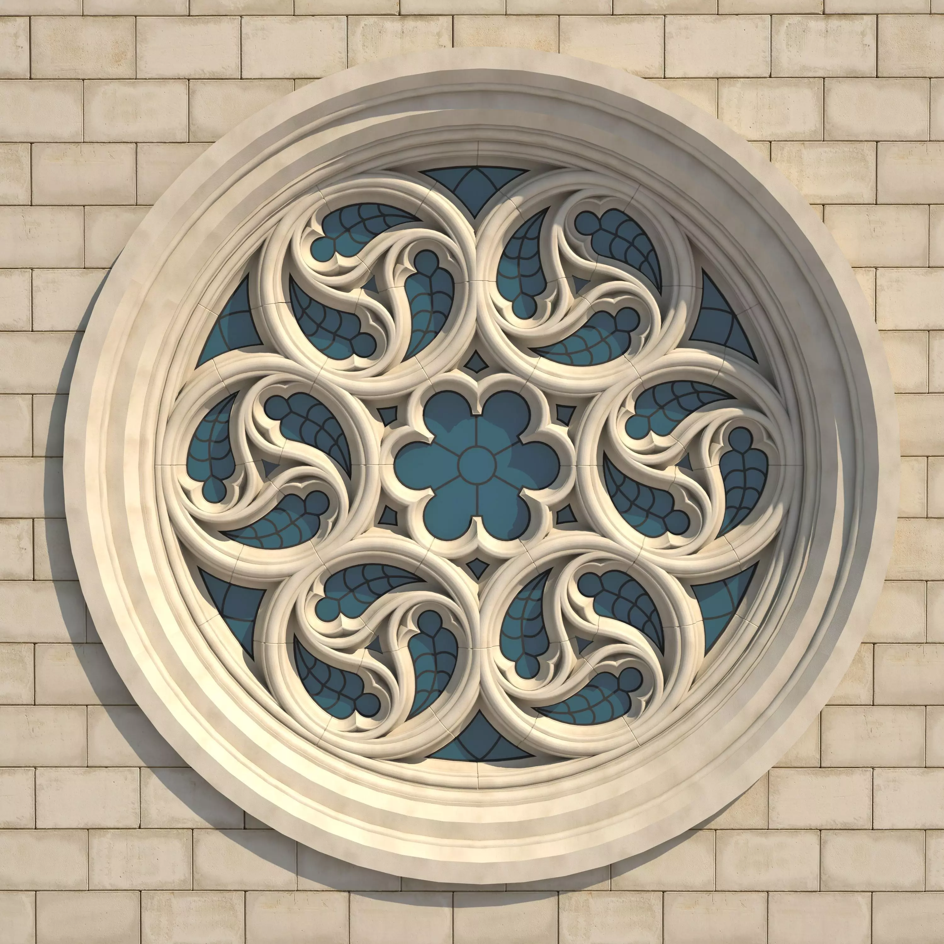 Gothic Window Type 3 model 3D model_0