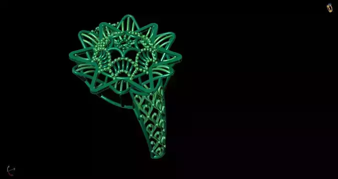Ring 2 glowing flower